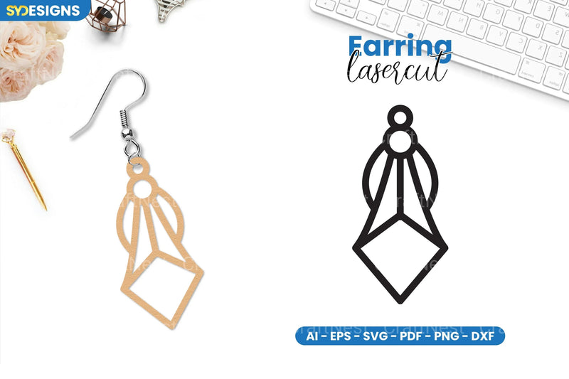 Earring Lasercut SVG Bundle - 20 Designs - CraftNest - Digital Crafting and Art