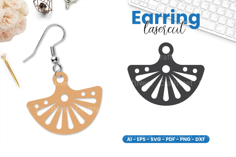 Earring Lasercut SVG Bundle - CraftNest - Digital Crafting and Art