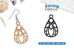 Earring Lasercut SVG Bundle - CraftNest - Digital Crafting and Art