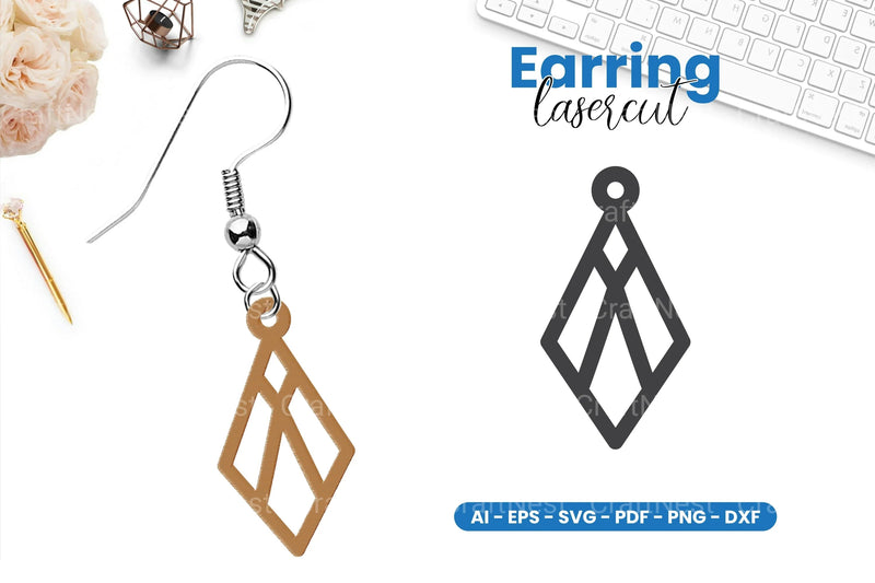 Earring Lasercut SVG Bundle - 34 Designs - CraftNest - Digital Crafting and Art