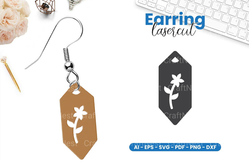 Earring Lasercut SVG Bundle - 47 Designs - CraftNest - Digital Crafting and Art