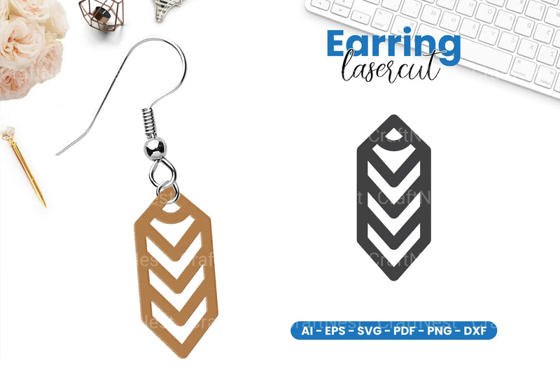 Earring Lasercut SVG Bundle - 48 Designs - CraftNest - Digital Crafting and Art