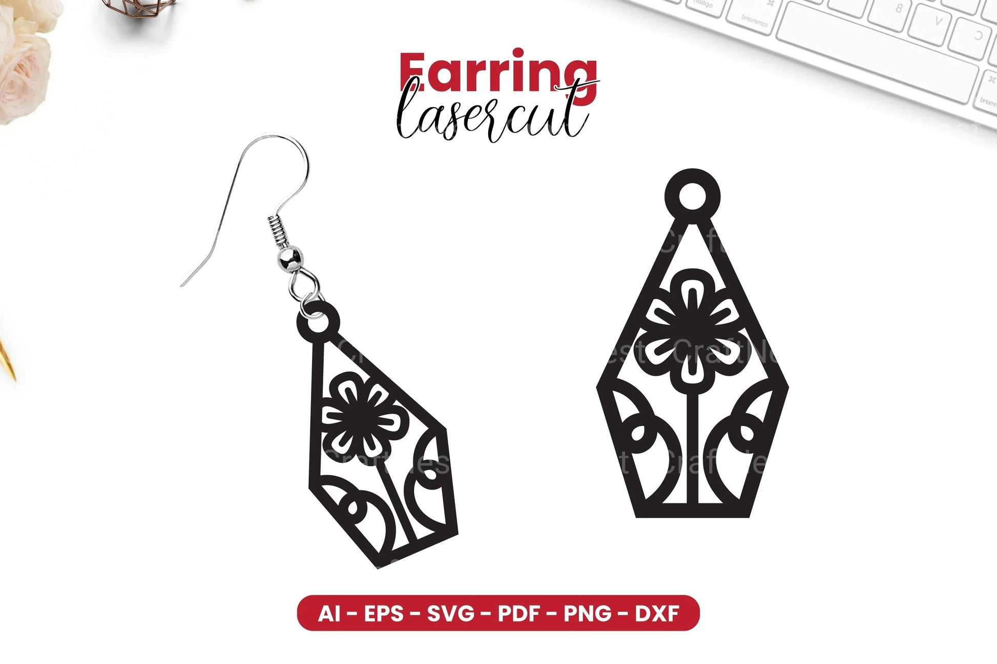 Earring Lasercut SVG Bundle - CraftNest - Digital Crafting and Art