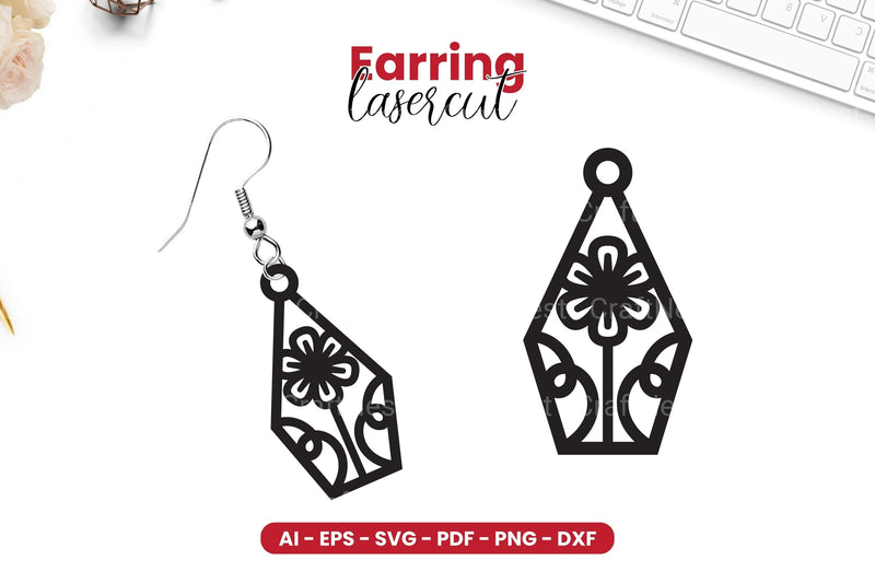 Earring Lasercut SVG Bundle - CraftNest - Digital Crafting and Art