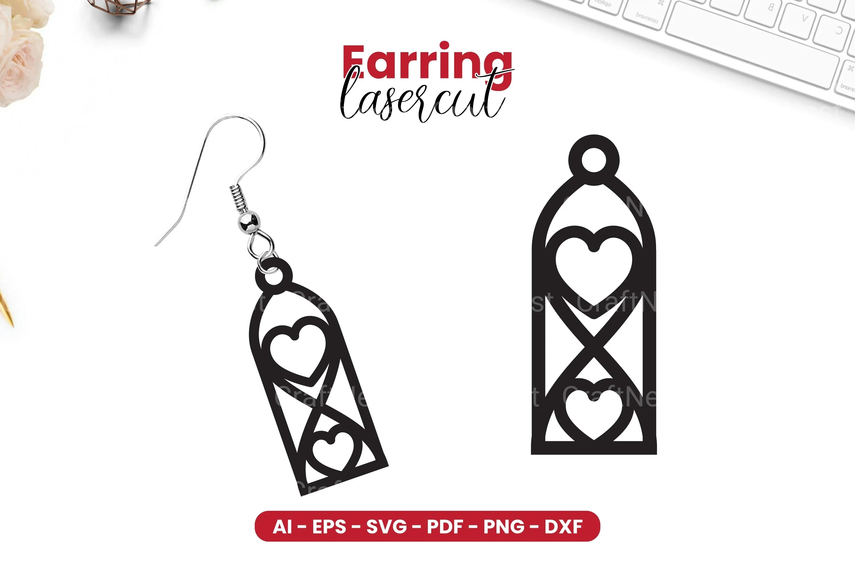 Earring Lasercut SVG Bundle - CraftNest - Digital Crafting and Art