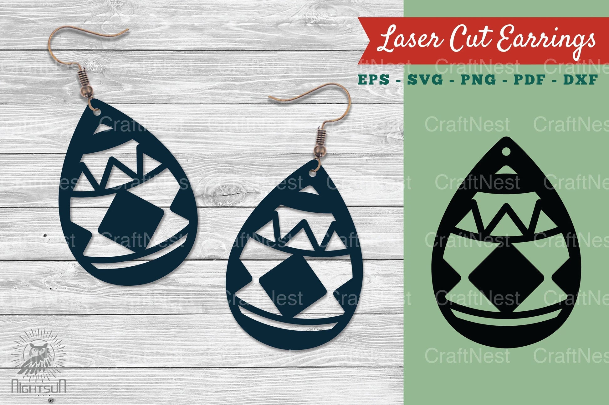 Earrings Design Laser Cut SVG Bundle - CraftNest - Digital Crafting and Art