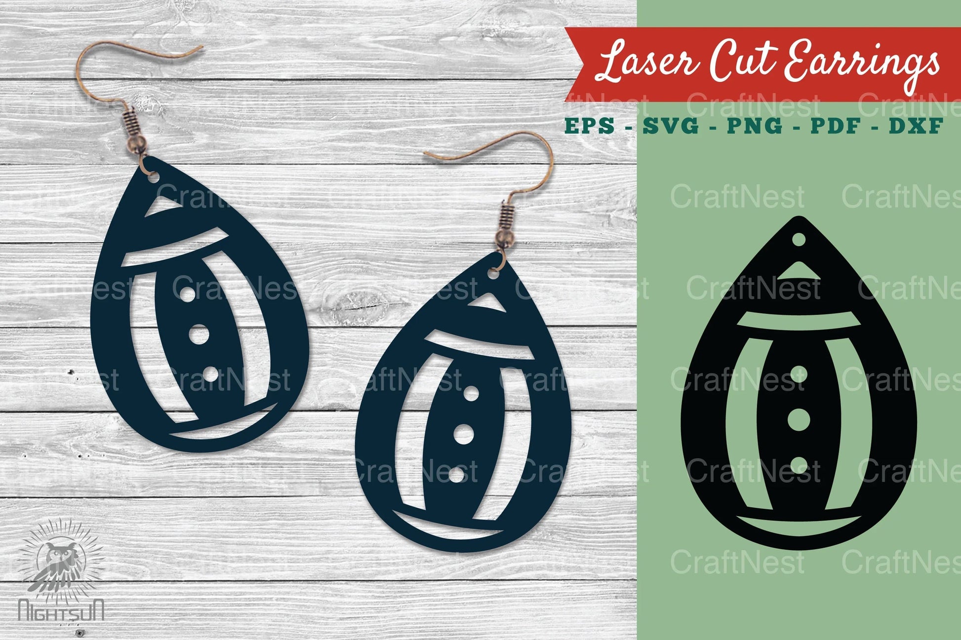 Laser Cut Earrings Design Clipart Bundle - CraftNest - Digital Crafting and Art