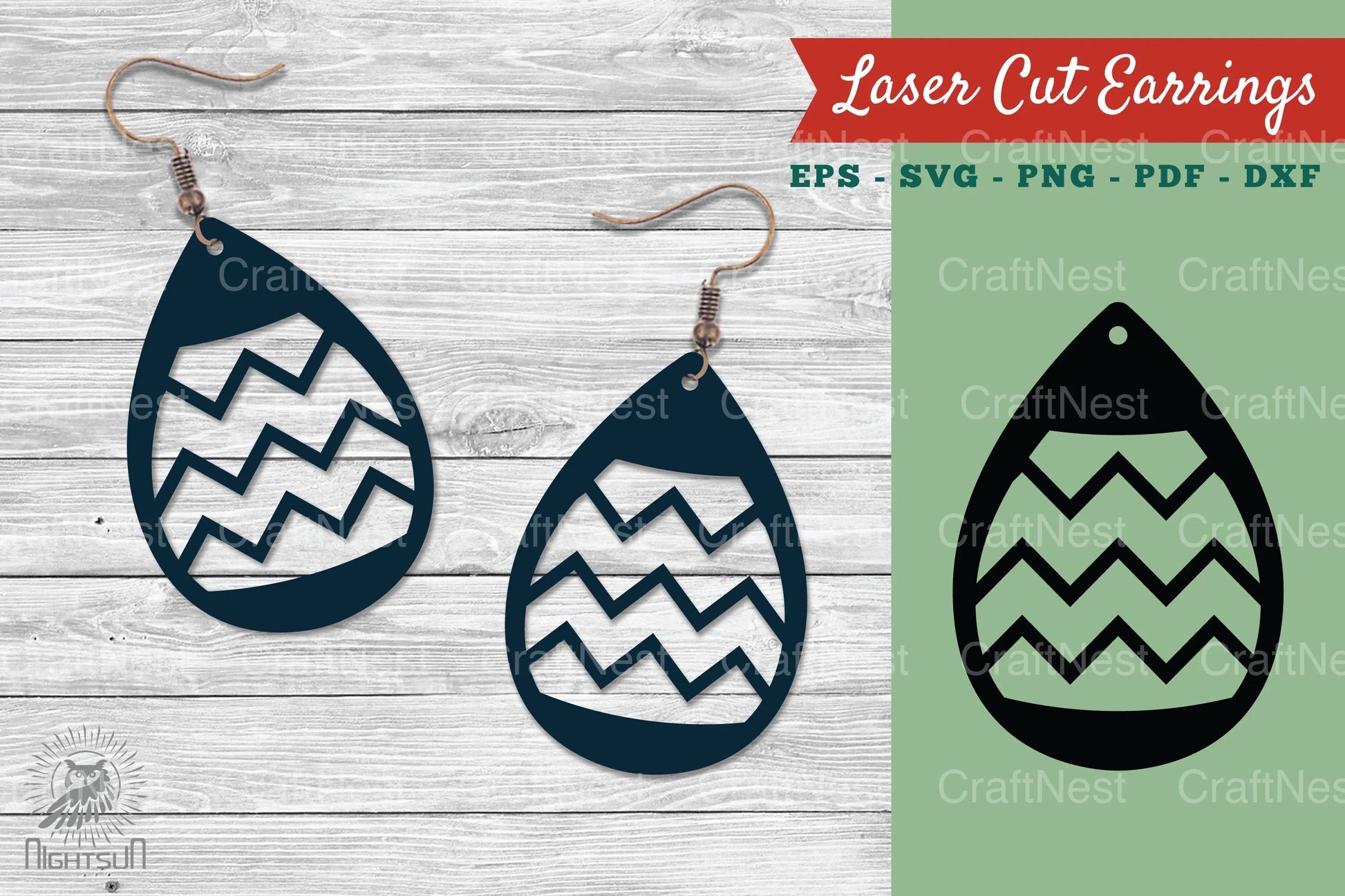 Laser Cut Earrings Design SVG Bundle - CraftNest - Digital Crafting and Art