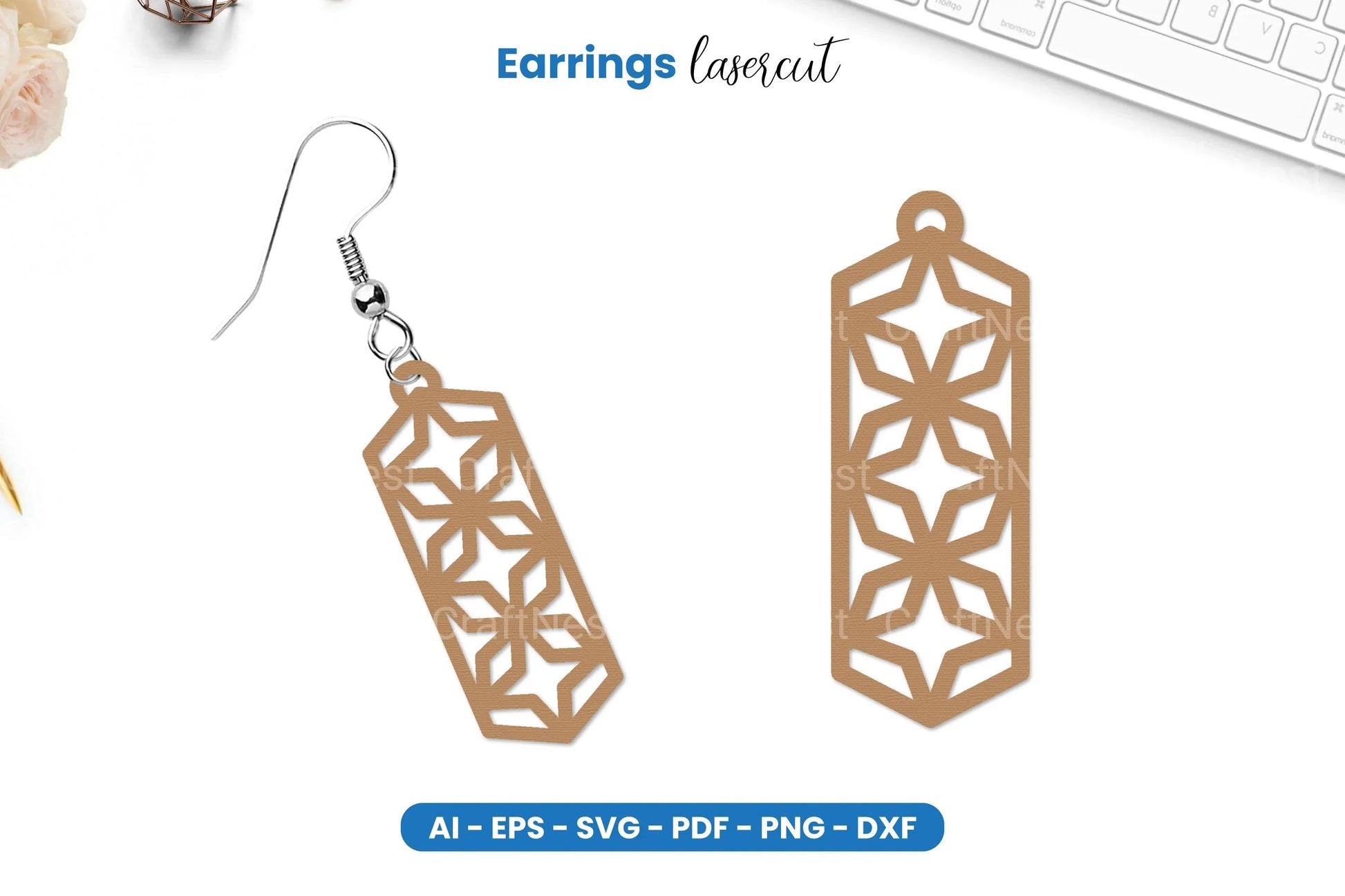 Earrings Lasercut SVG Bundle - CraftNest - Digital Crafting and Art