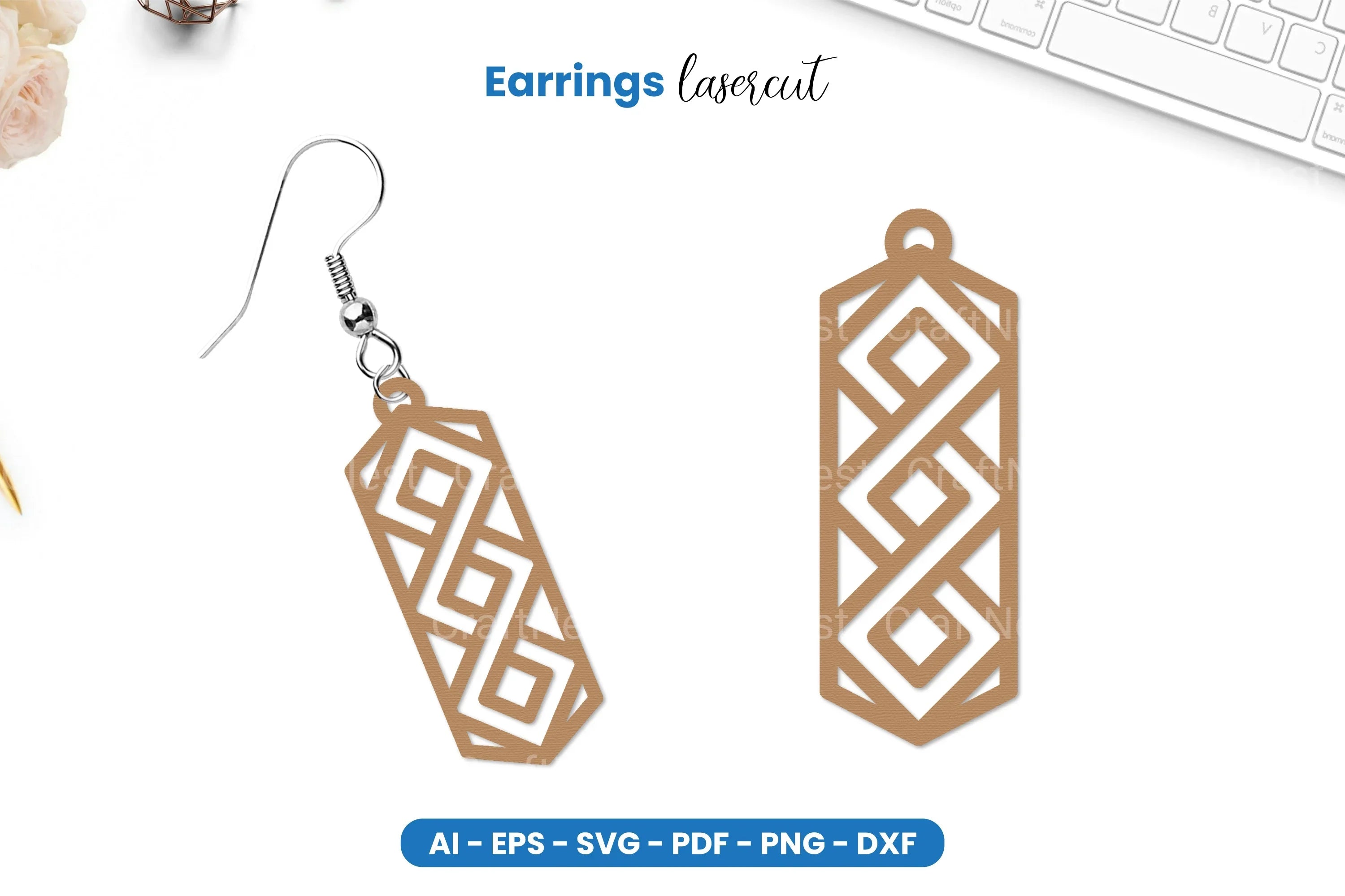 Earrings Lasercut SVG Bundle - CraftNest - Digital Crafting and Art