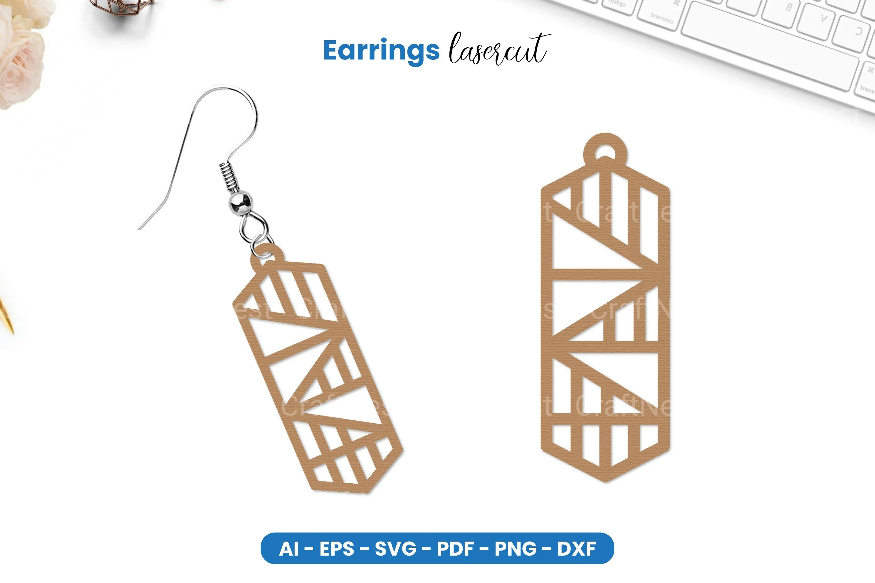 Earrings Lasercut SVG Bundle - CraftNest - Digital Crafting and Art