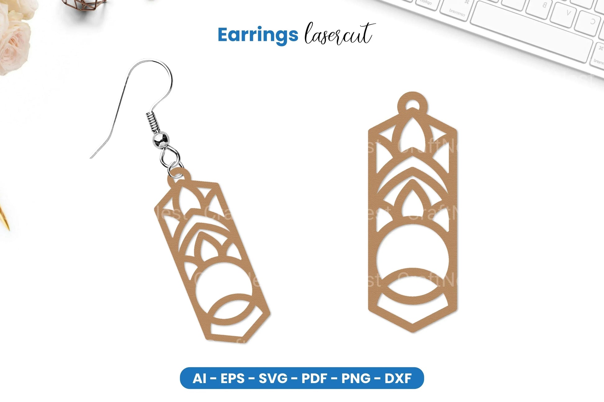 Earrings Lasercut SVG Bundle - CraftNest - Digital Crafting and Art