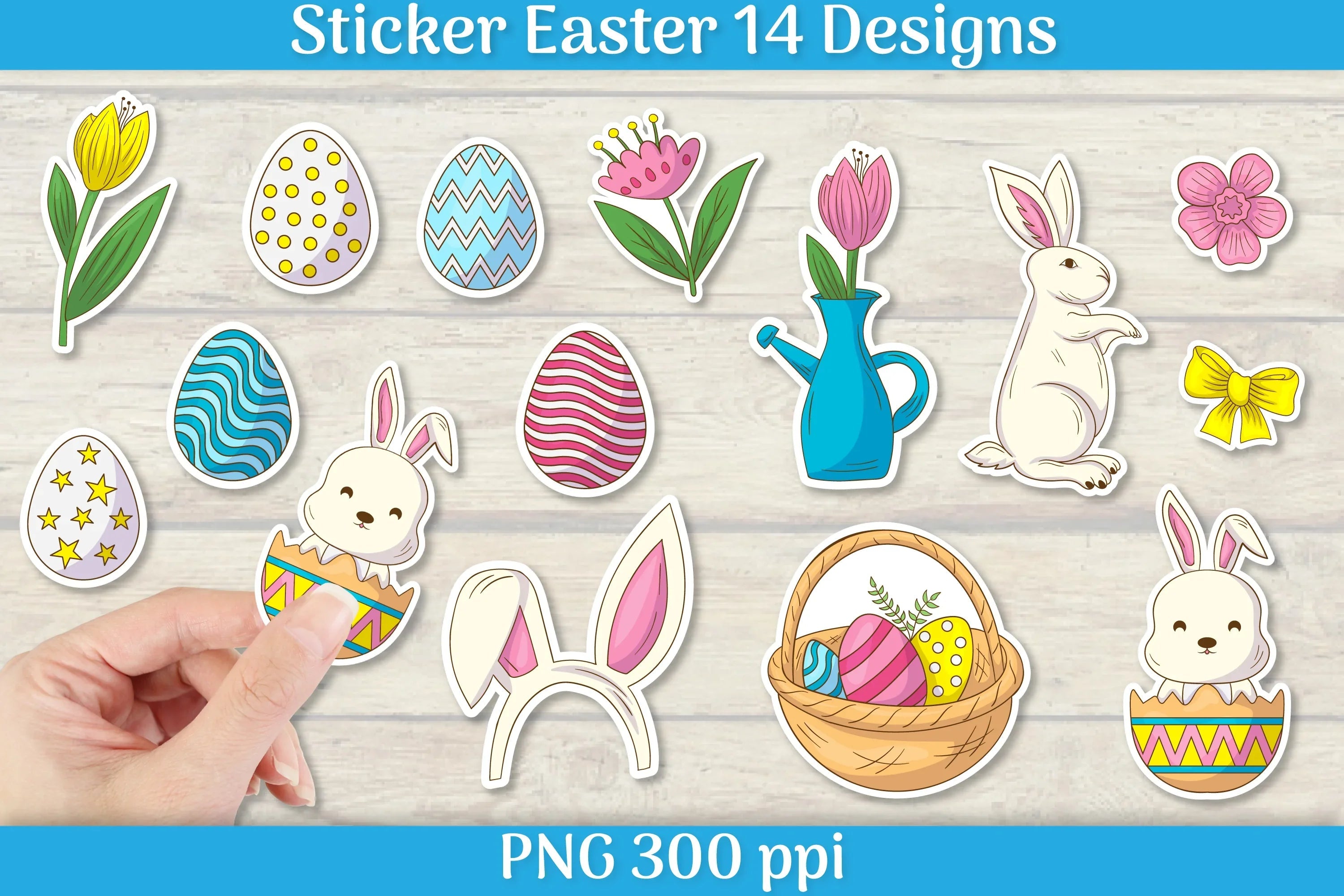Easter Sticker Collection SVG Bundle - CraftNest - Digital Crafting and Art