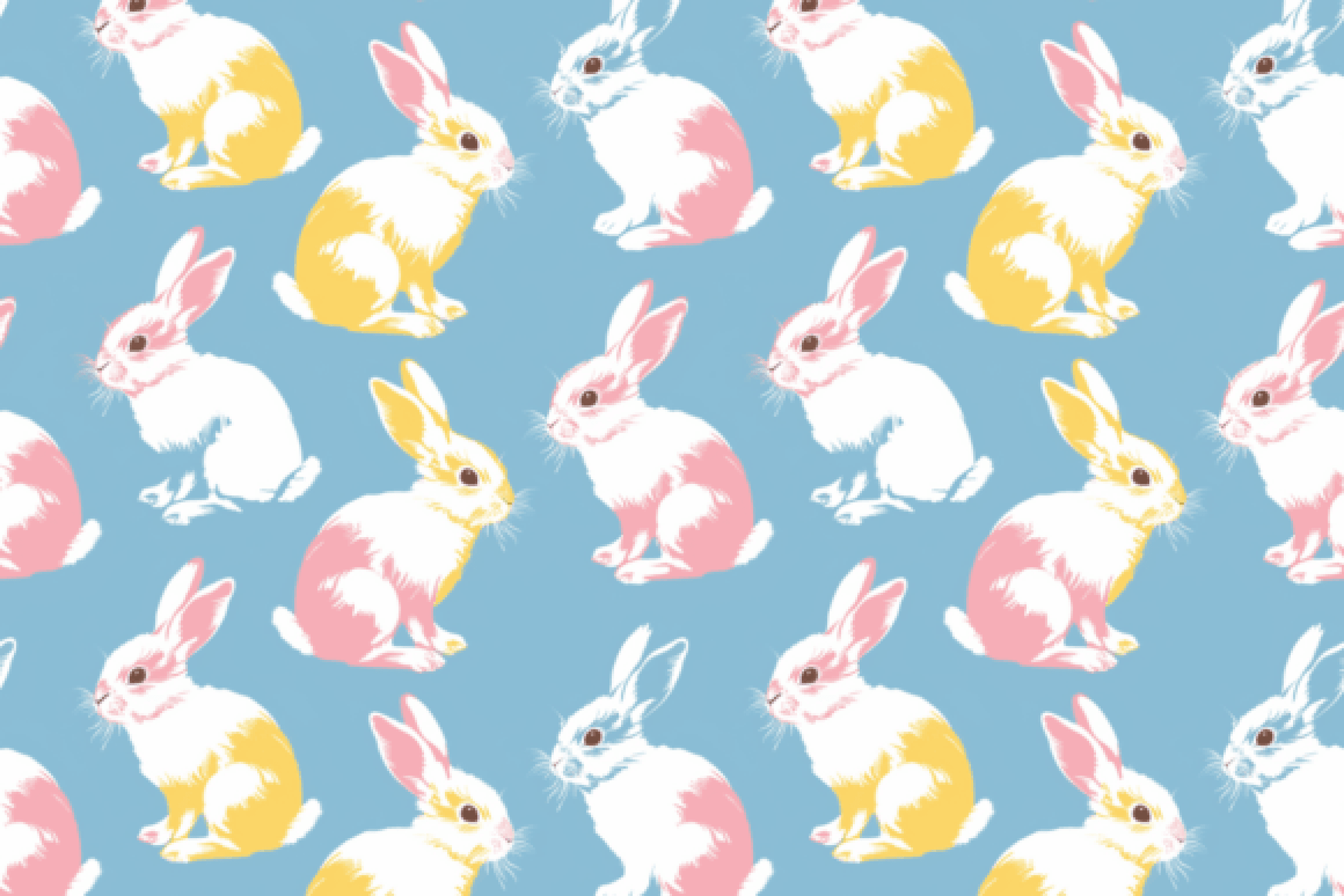 Easter Bunny Seamless Digital Paper - CraftNest - Digital Crafting and Art