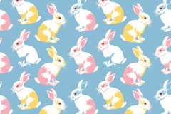 Easter Bunny Seamless Digital Paper - CraftNest - Digital Crafting and Art
