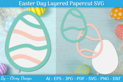 Easter Egg Layered Papercut SVG Bundle 4 - CraftNest - Digital Crafting and Art