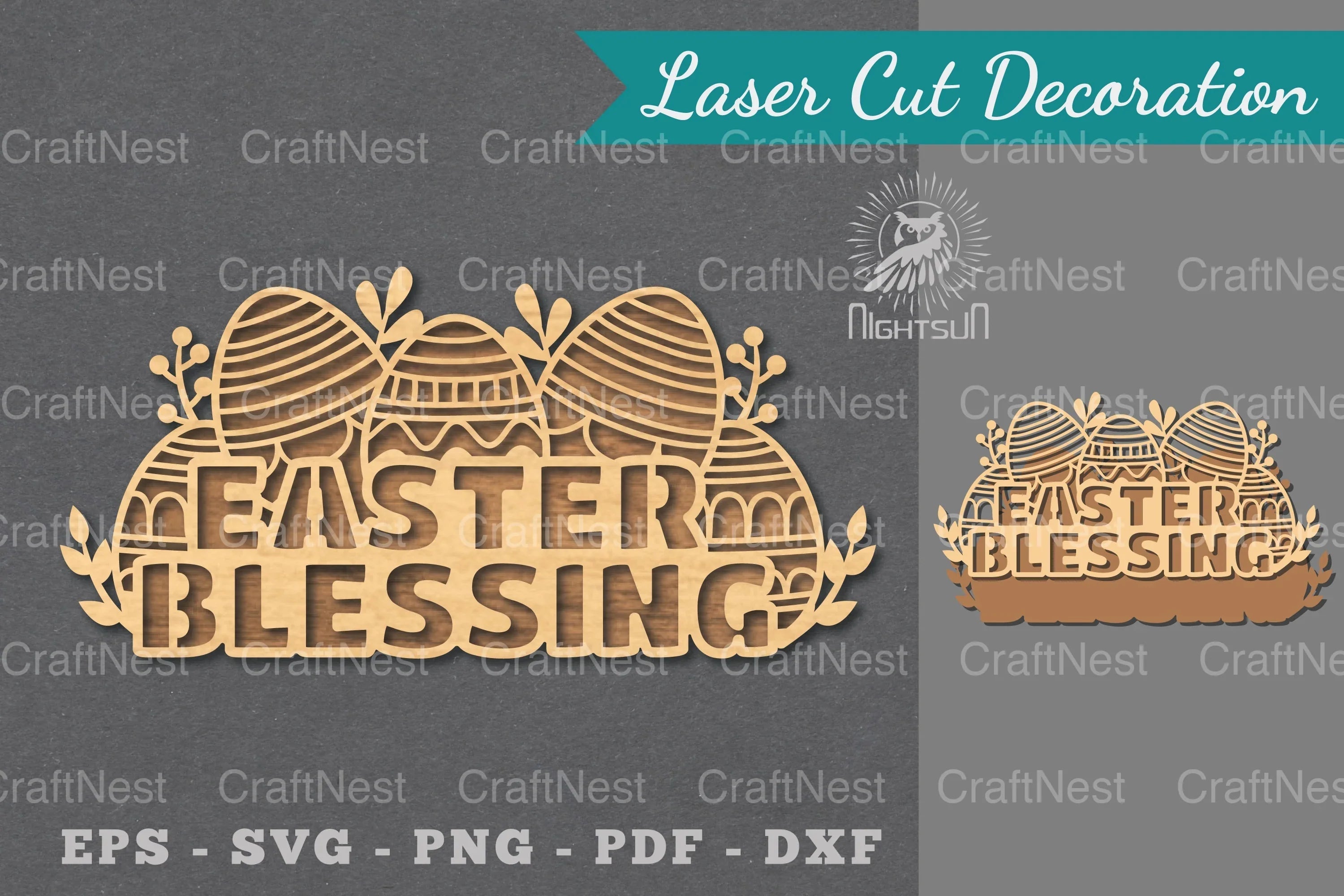 Easter Blessings Laser Cut Sign Bundle - CraftNest - Digital Crafting and Art