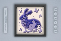 Easter Bunny Papercut SVG Bundle - CraftNest - Digital Crafting and Art