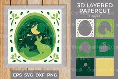 Easter 3D Shadow Box Design Bundle - CraftNest - Digital Crafting and Art