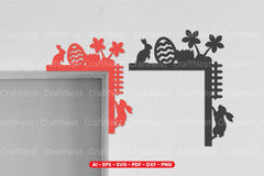 Easter Door Corner Laser Cut SVG Bundle - CraftNest - Digital Crafting and Art