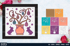 Easter Egg 3D Layered Papercut SVG Bundle - CraftNest - Digital Crafting and Art