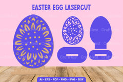Easter Egg Laser Cut SVG Bundle - CraftNest - Digital Crafting and Art