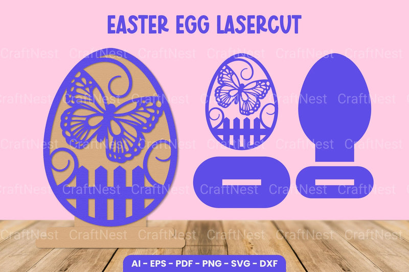 Easter Egg Laser Cut SVG Bundle - CraftNest - Digital Crafting and Art