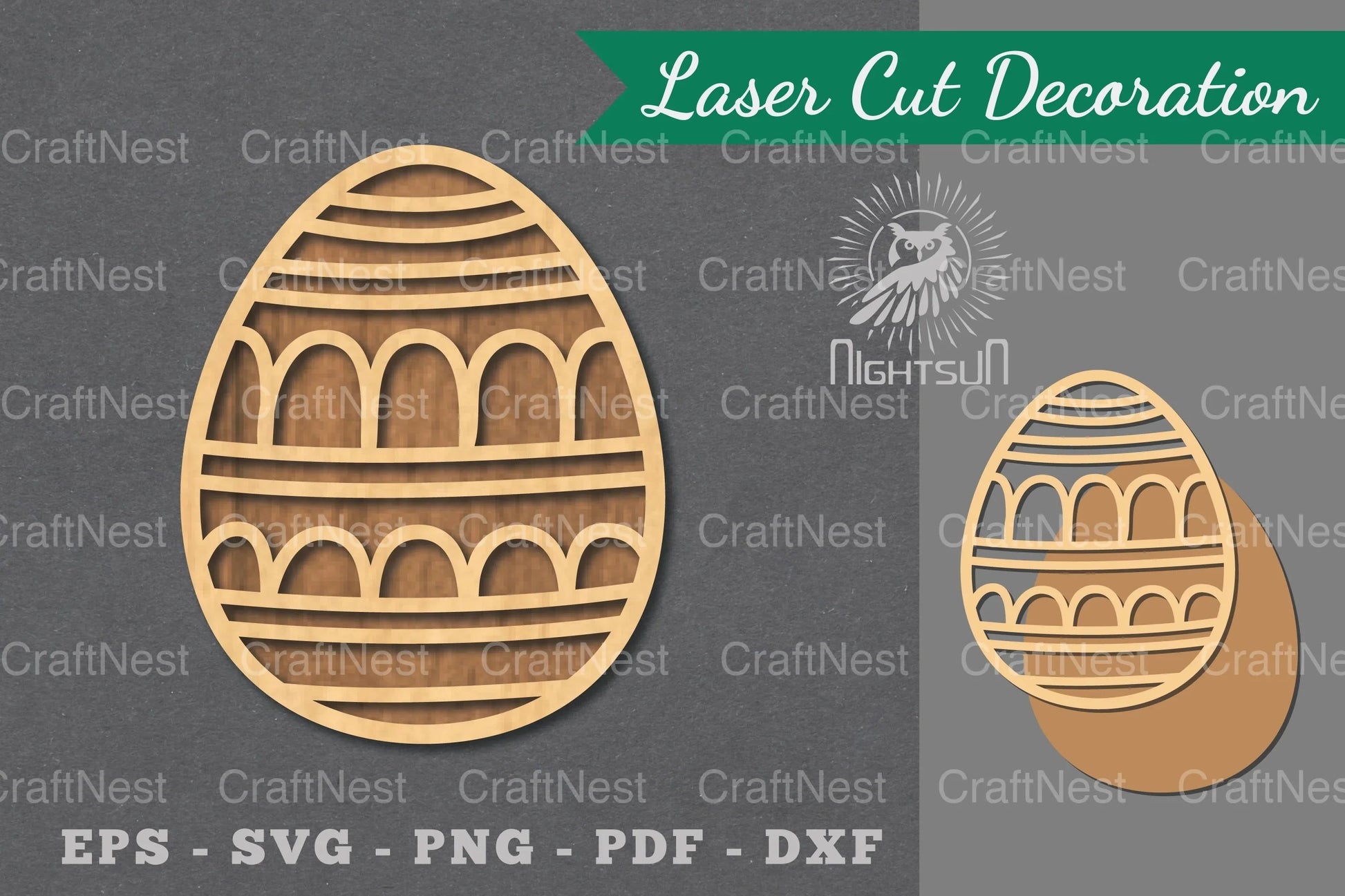 Easter Egg Laser Cut Decoration Clipart Bundle - CraftNest - Digital Crafting and Art
