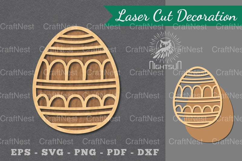 Easter Egg Laser Cut Decoration Clipart Bundle - CraftNest - Digital Crafting and Art