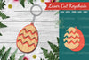 Easter Egg Laser Cut Keychain Design Bundle