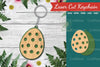 Easter Egg Laser Cut Keychain Design Bundle