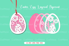 Easter Egg Layered Papercut SVG Bundle - CraftNest - Digital Crafting and Art