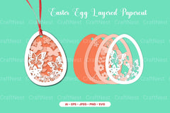 Easter Egg Layered Papercut SVG Bundle - CraftNest - Digital Crafting and Art