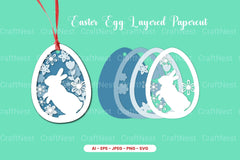 Easter Egg Layered Papercut SVG Bundle - CraftNest - Digital Crafting and Art