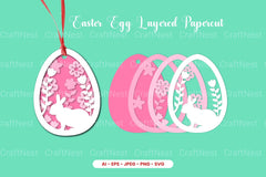 Easter Egg Layered Papercut SVG Bundle - CraftNest - Digital Crafting and Art