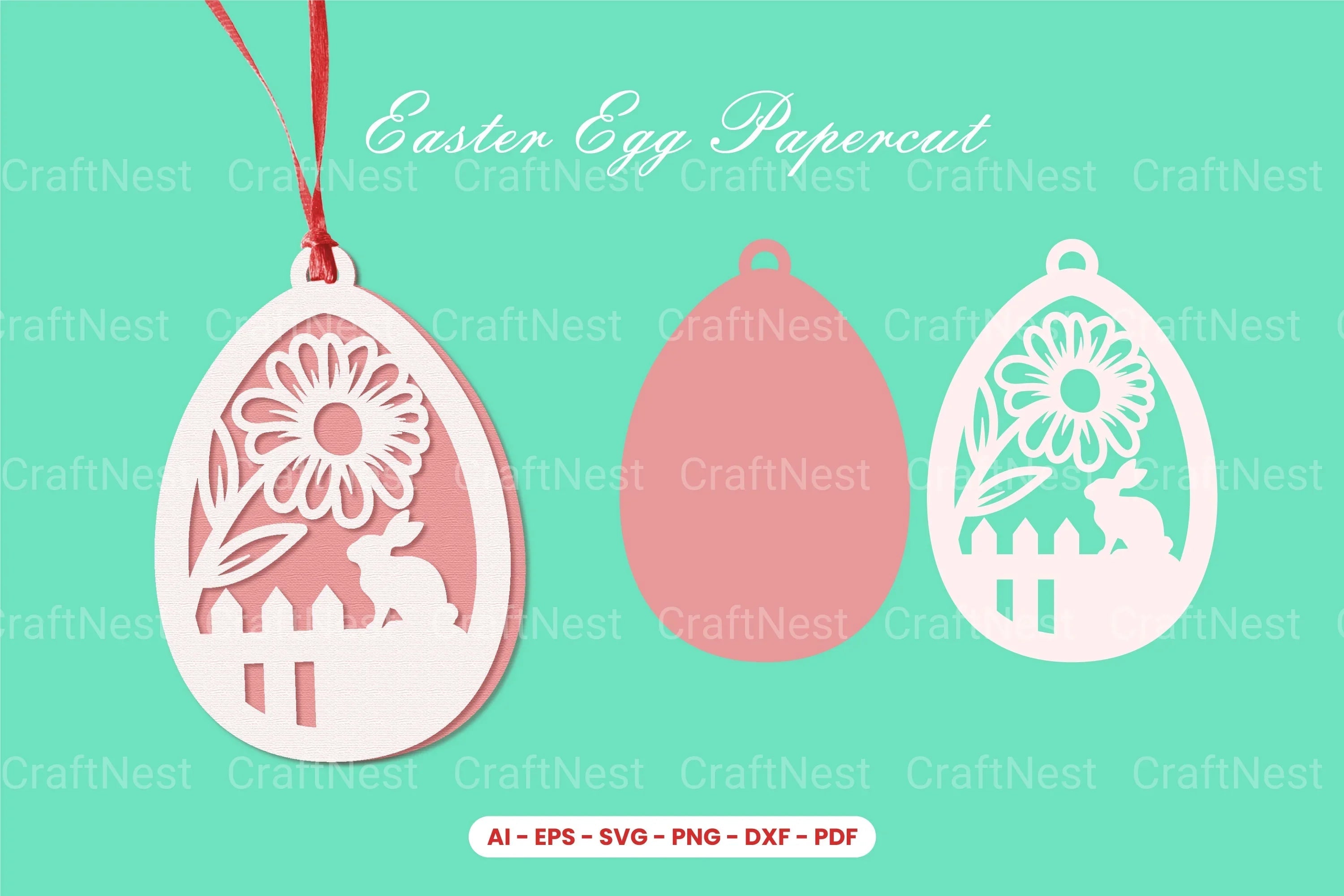 Easter Egg Papercut SVG Bundle - CraftNest - Digital Crafting and Art
