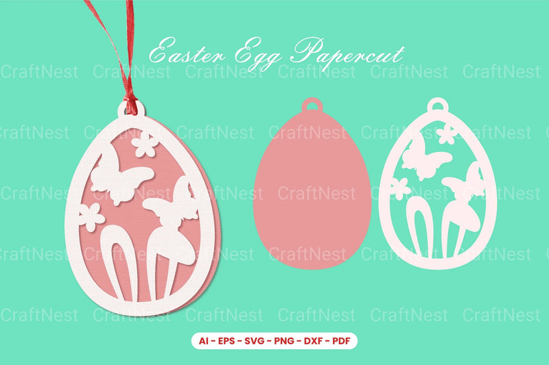 Easter Egg Papercut SVG Bundle - CraftNest - Digital Crafting and Art