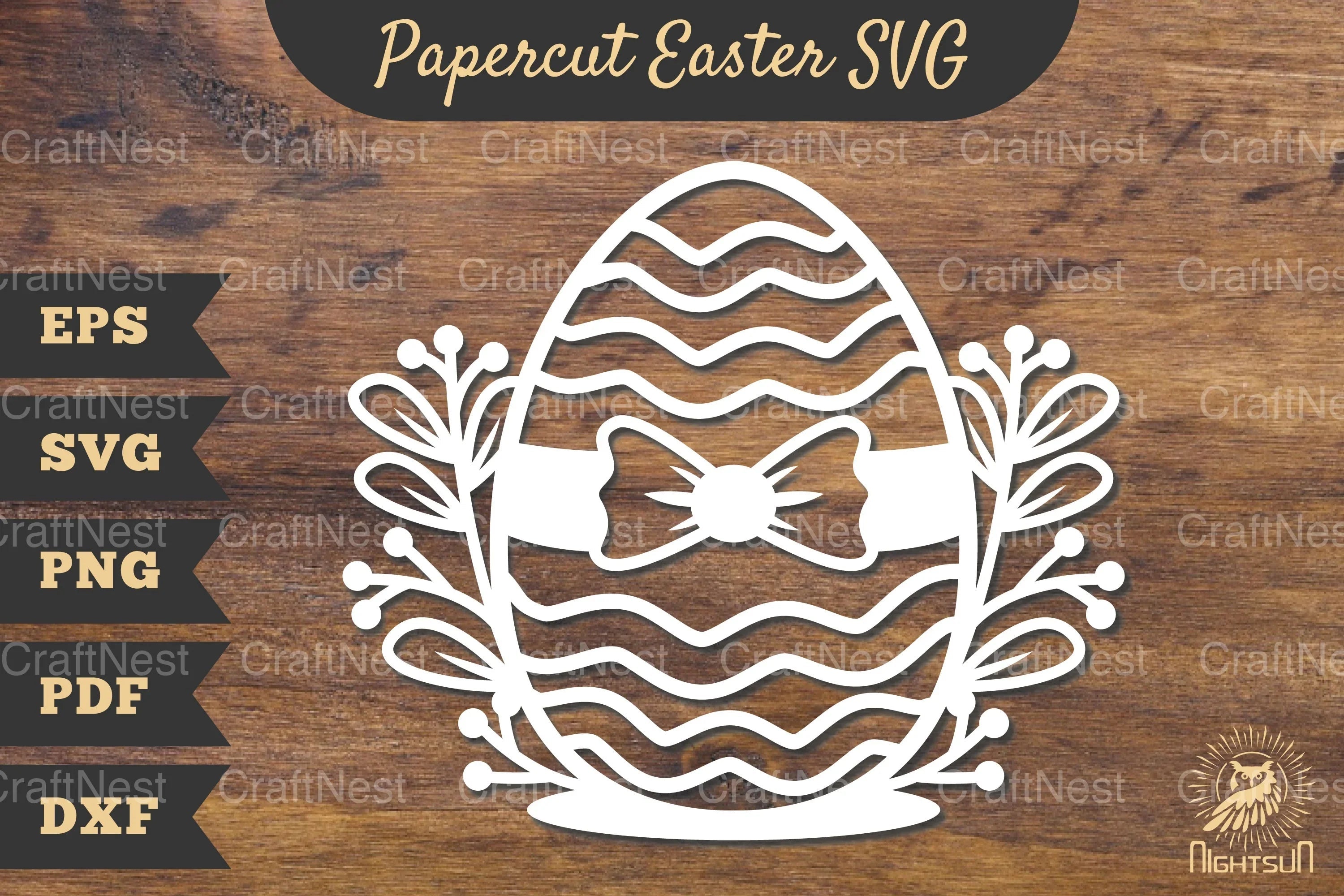 Easter Egg Papercut SVG Bundle - CraftNest - Digital Crafting and Art