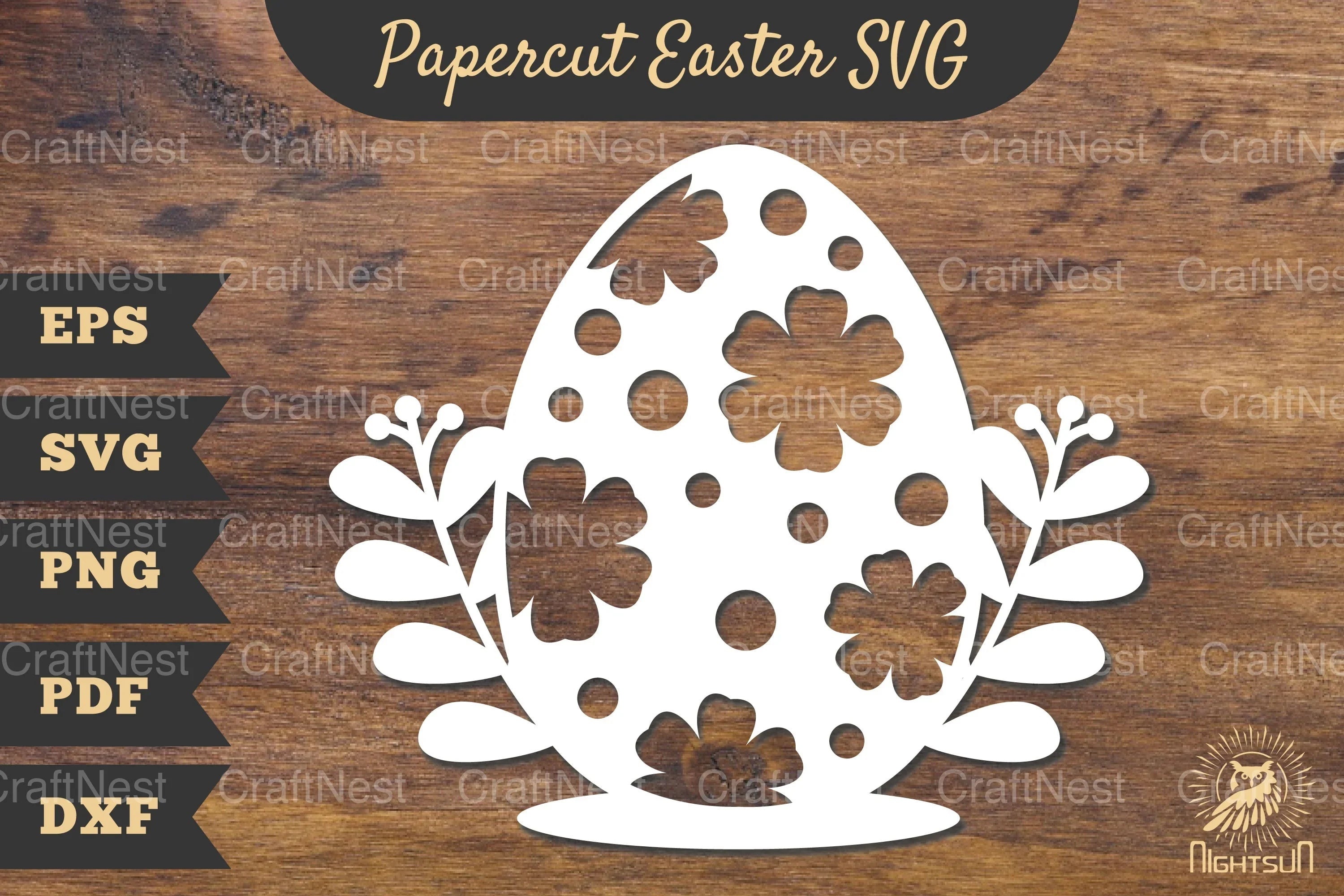 Easter Egg Papercut SVG Bundle - CraftNest - Digital Crafting and Art