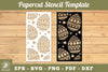Easter Egg Papercut Stencil Template Bundle