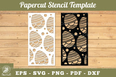 Easter Egg Papercut Stencil Template Clipart Bundle - CraftNest - Digital Crafting and Art