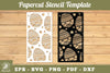 Easter Egg Papercut Stencil Template Clipart Bundle