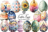 Easter Eggs Clipart Bundle