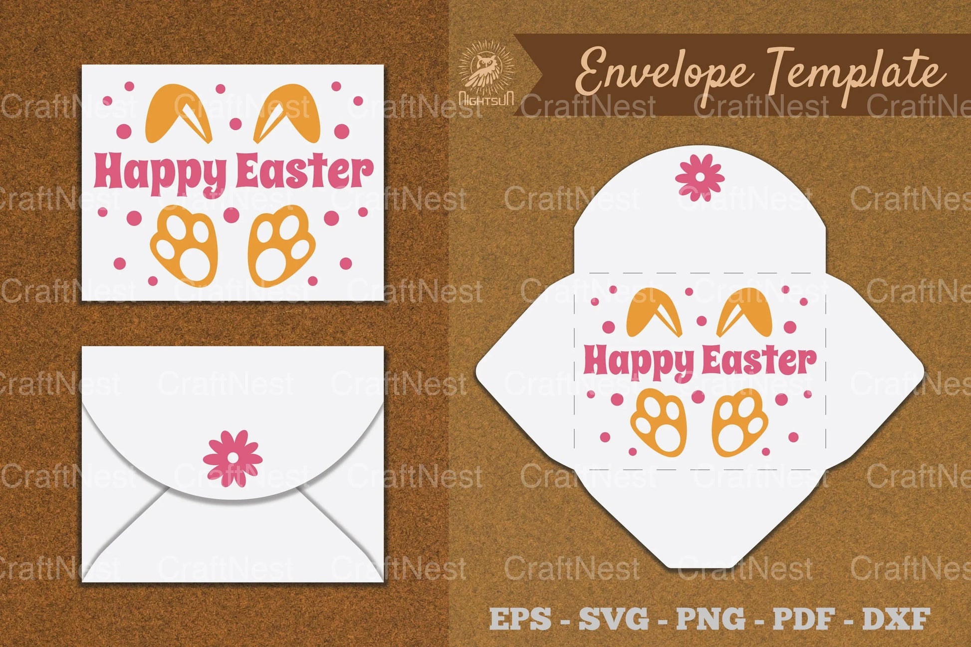 Easter Envelope Template Clipart Bundle - CraftNest - Digital Crafting and Art