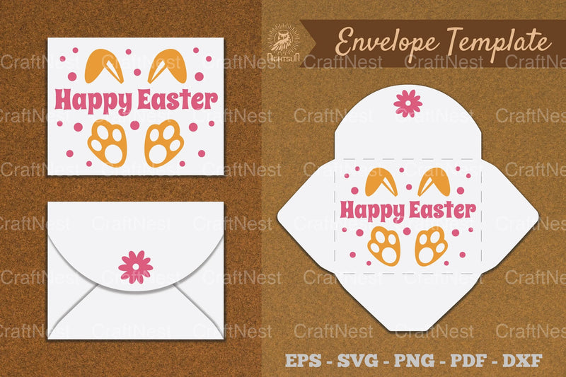 Easter Envelope Template Clipart Bundle - CraftNest - Digital Crafting and Art