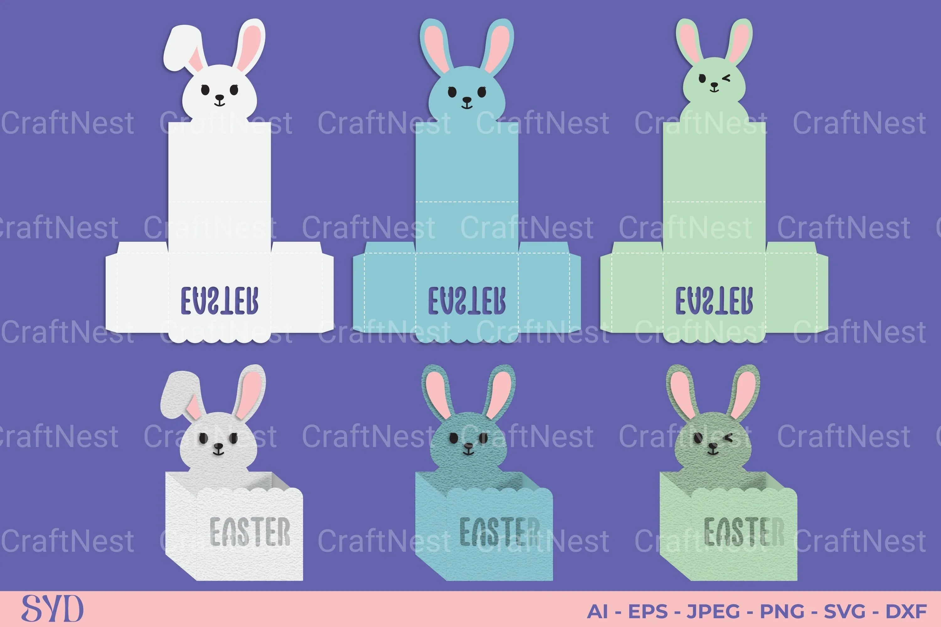 Easter Gift Box SVG Bundle - CraftNest - Digital Crafting and Art