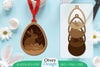 Easter Laser Cut Bunny Ornament SVG Bundle