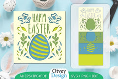 Happy Easter Layered Papercut SVG Bundle 12 - CraftNest - Digital Crafting and Art