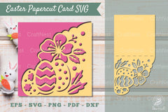 Easter Papercut Card Template SVG Bundle - CraftNest - Digital Crafting and Art