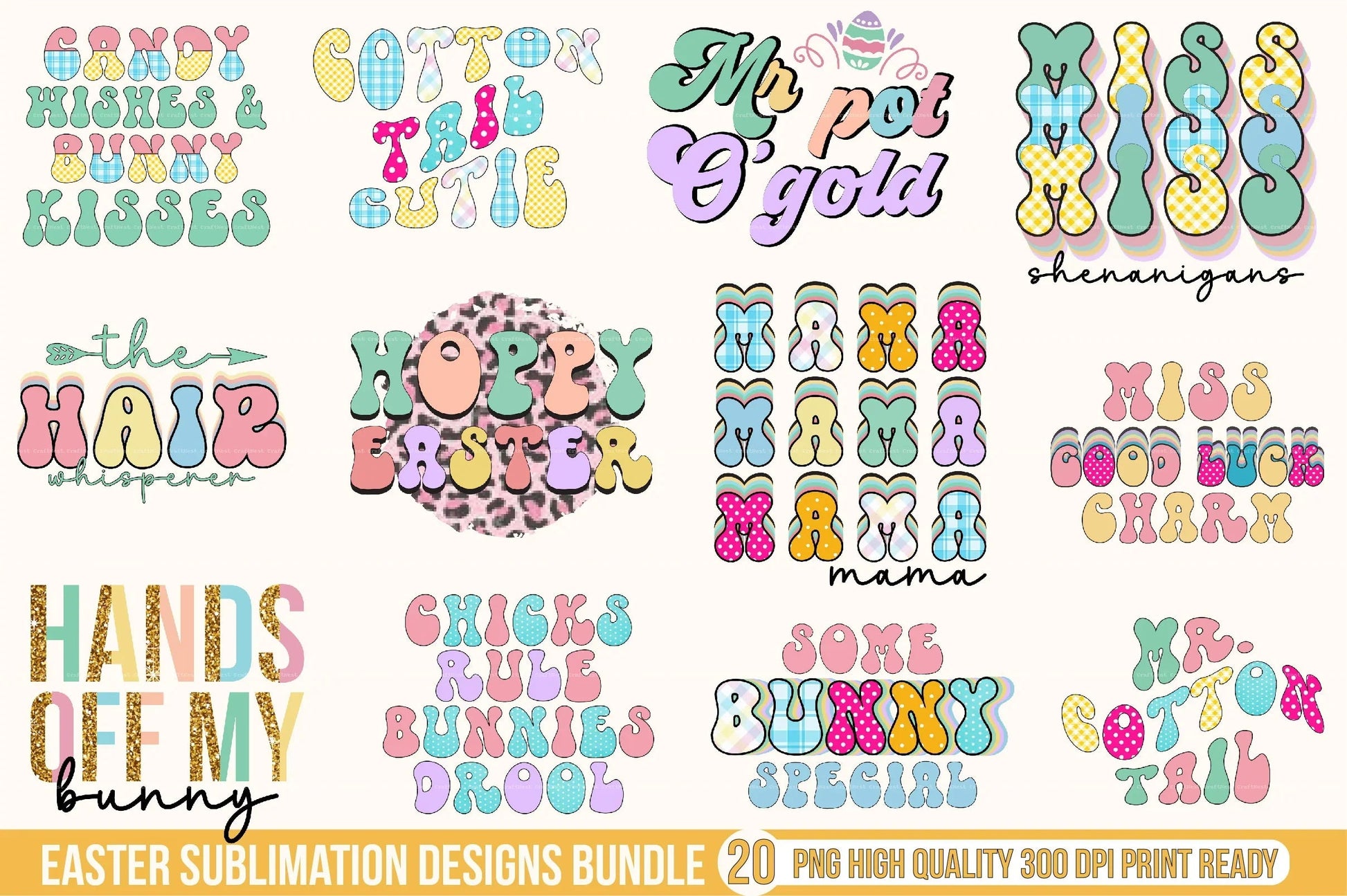 Easter Designs Clipart Bundle 88 - CraftNest - Digital Crafting and Art